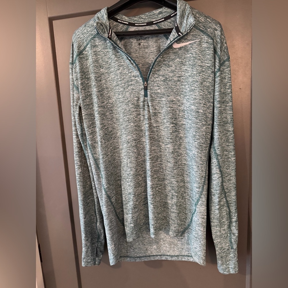 NWOT Nike Running Women’s Teal  Dri-FIT Quarter Zip Pullover size Small